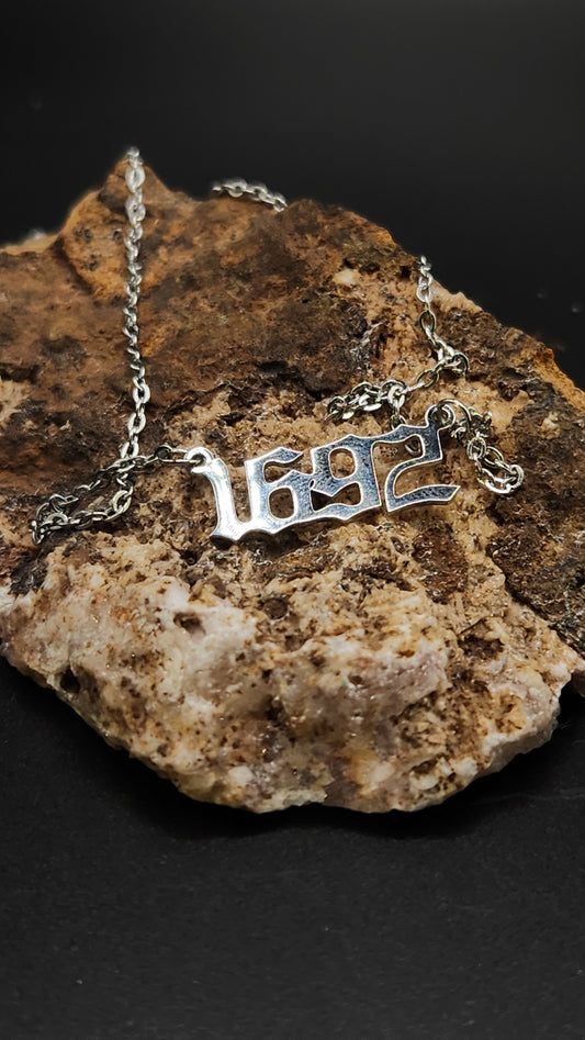 Stainless Steel  Salem 1692 Necklace