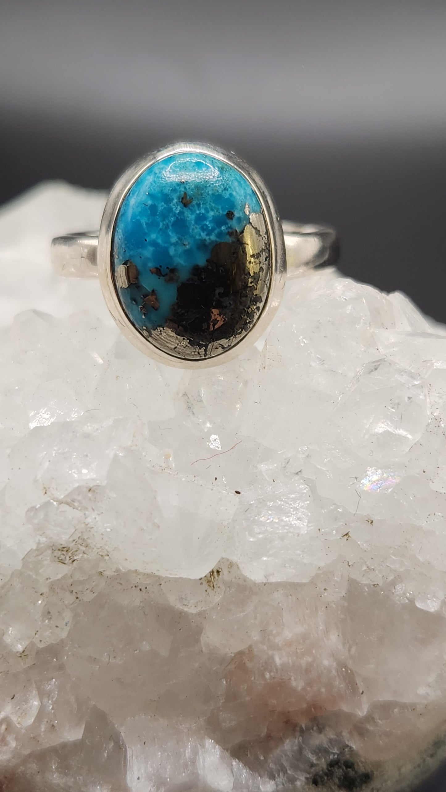 Sterling Silver Turquoise  ring (size 10)