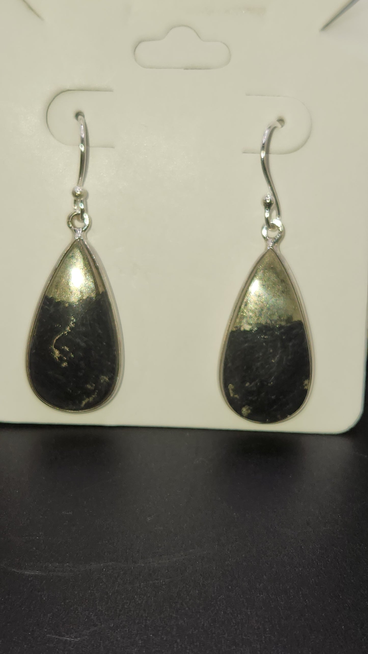 Sterling Silver Healer's Gold earring