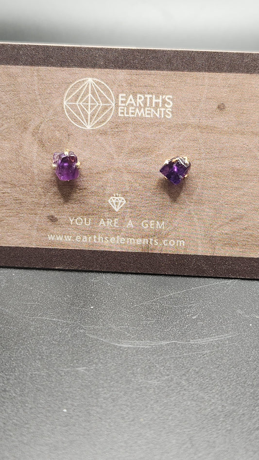 Sterling Silver Amethyst earring