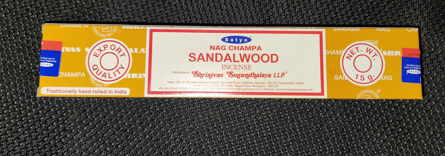 Sandalwood Satya Incense - 15gm box