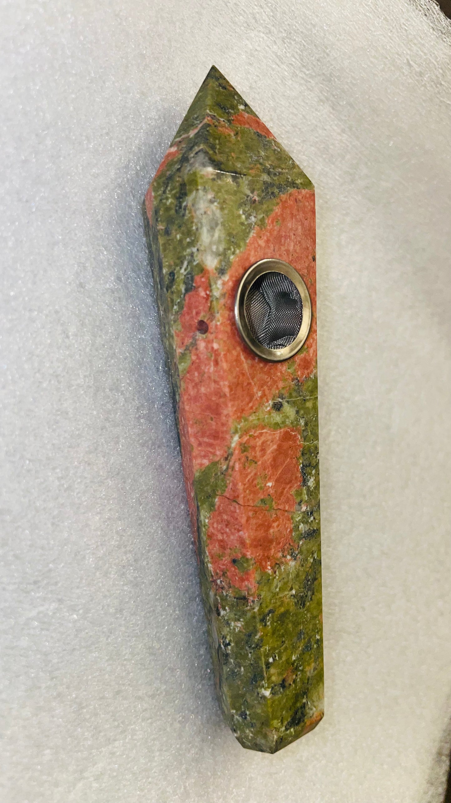 Unakite pipe ( comes with extra screen & cleaner)