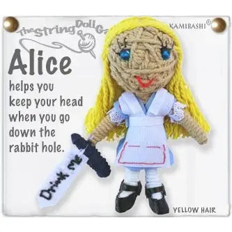 The string doll gang keychain (Alice)