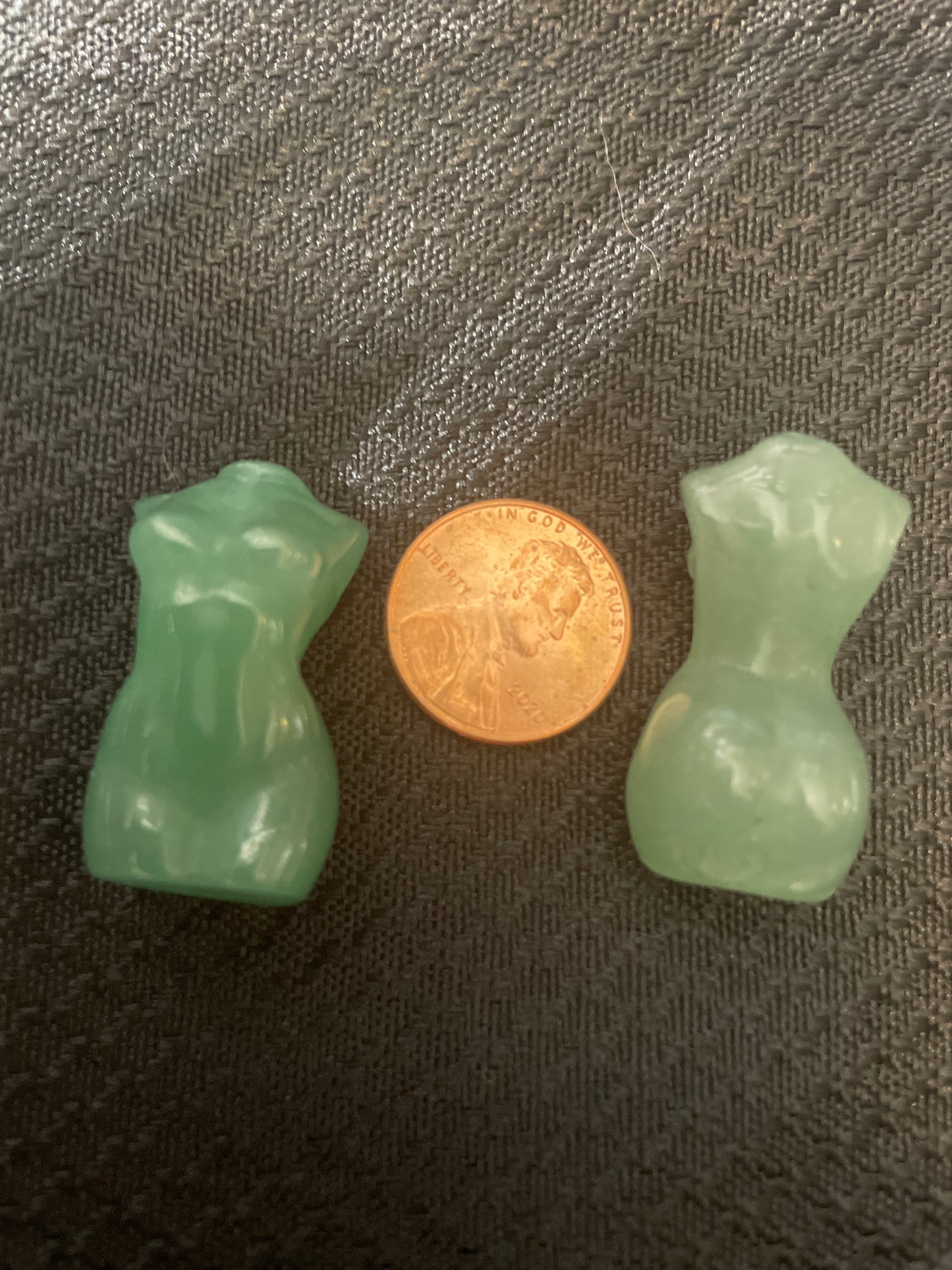 Green aventurine mini goddess body