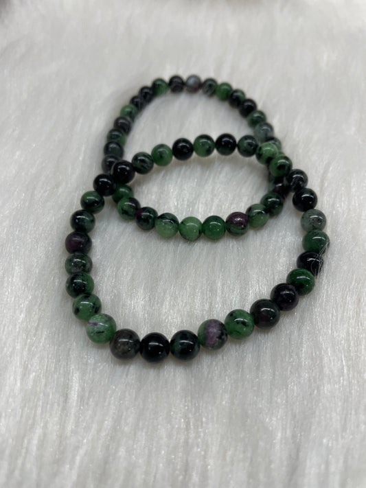 Ruby Zoisite bracelet (6mm bead)