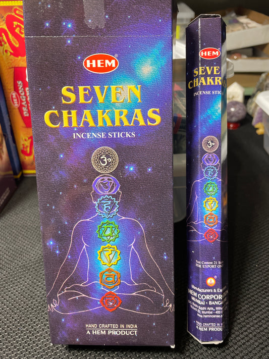 Seven chakras incense