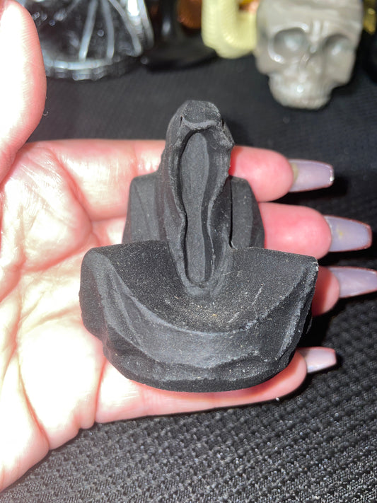 Black obsidian reaper sphere holder