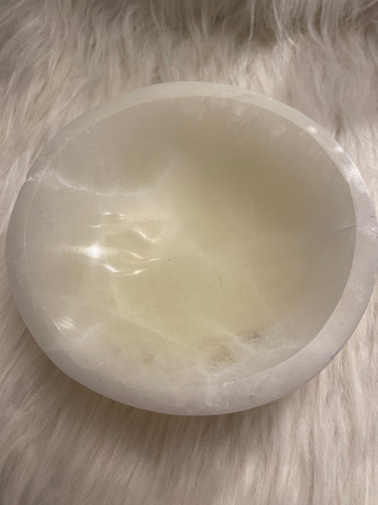 Lg selenite bowl