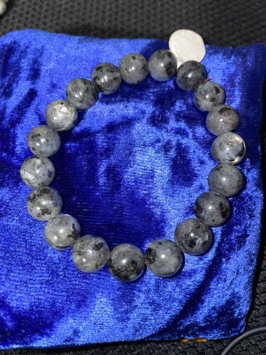 Larvakite bracelet 10mm