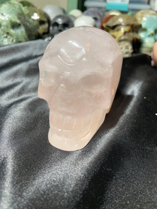 4" Rose Quartz Skull