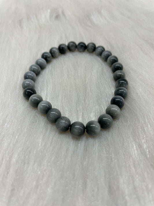 Silver Sheen Obsidian bracelet