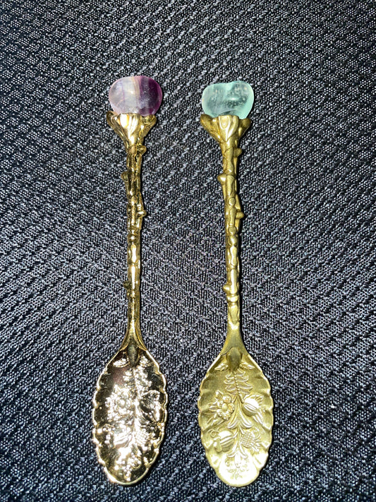 Fluorite witches spoons