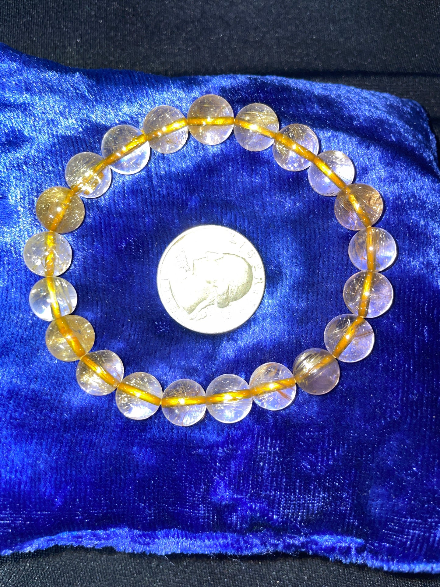 Golden rutile bracelet