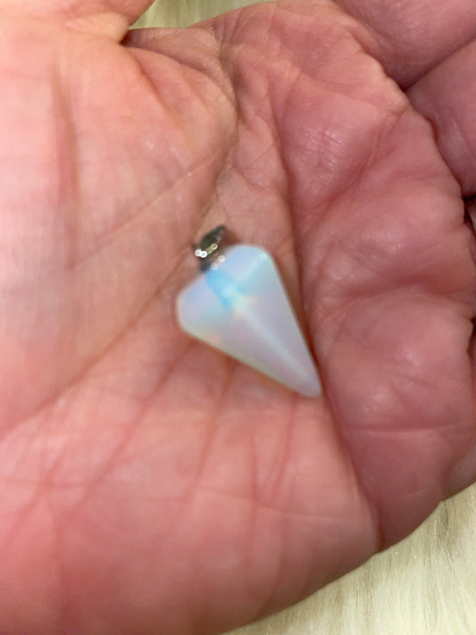 Opalite pendulum necklace with chain