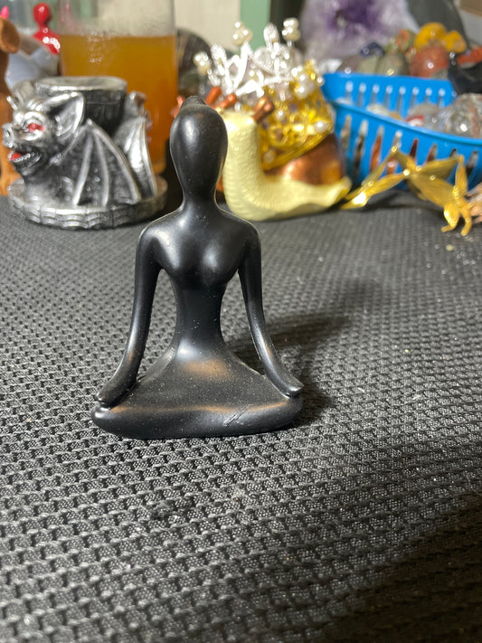 Goddess sphere holder (sitting pose)