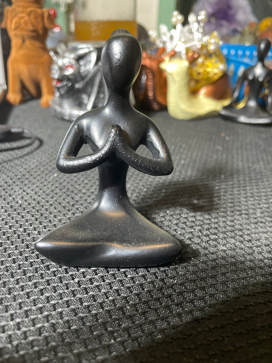 Goddess sphere holder (praying pose)