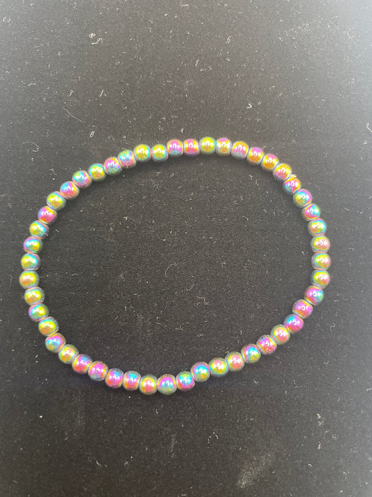 Rainbow Hemitite bracelet (2MM)