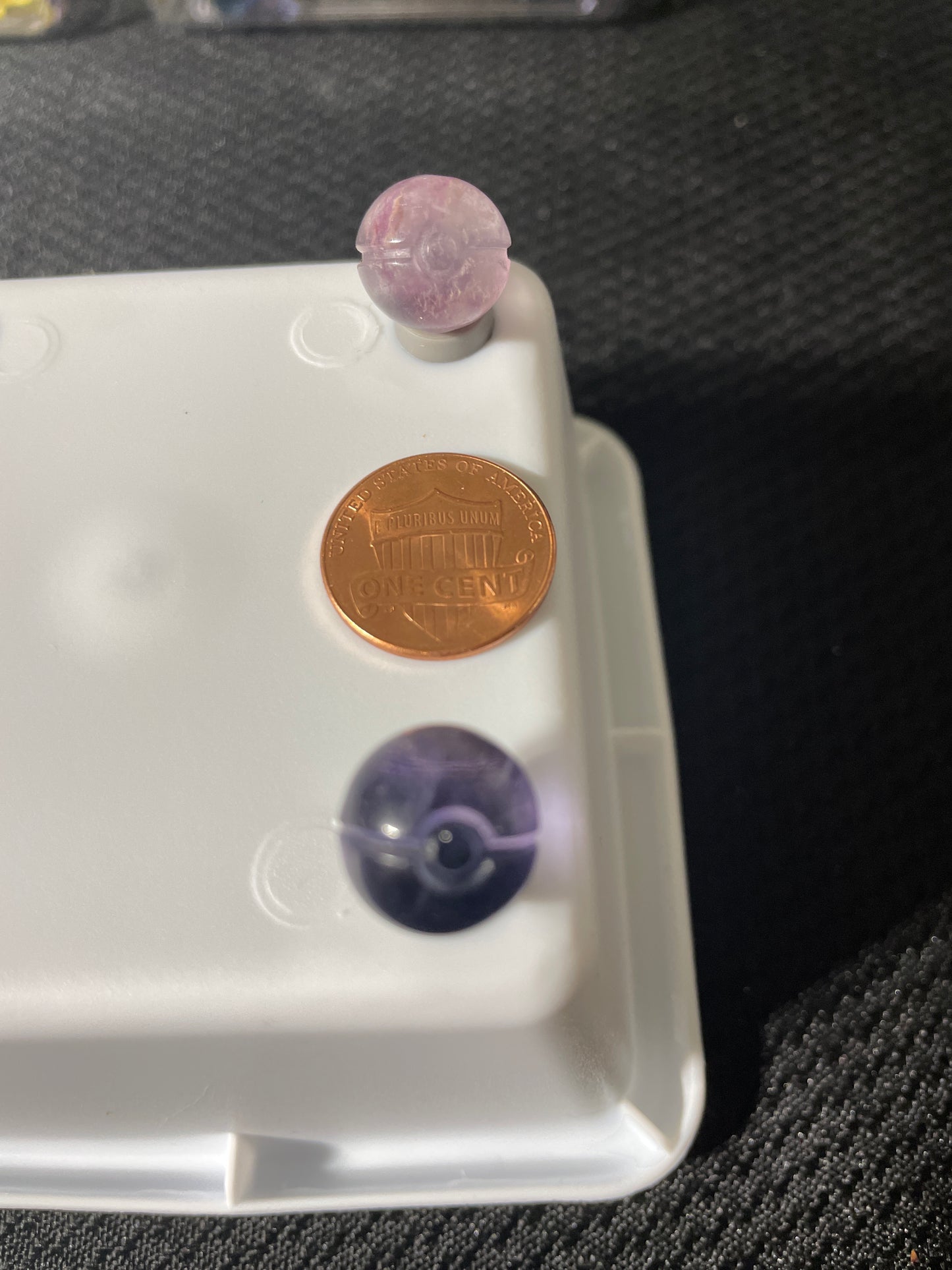 Mini fluorite Pokémon balls