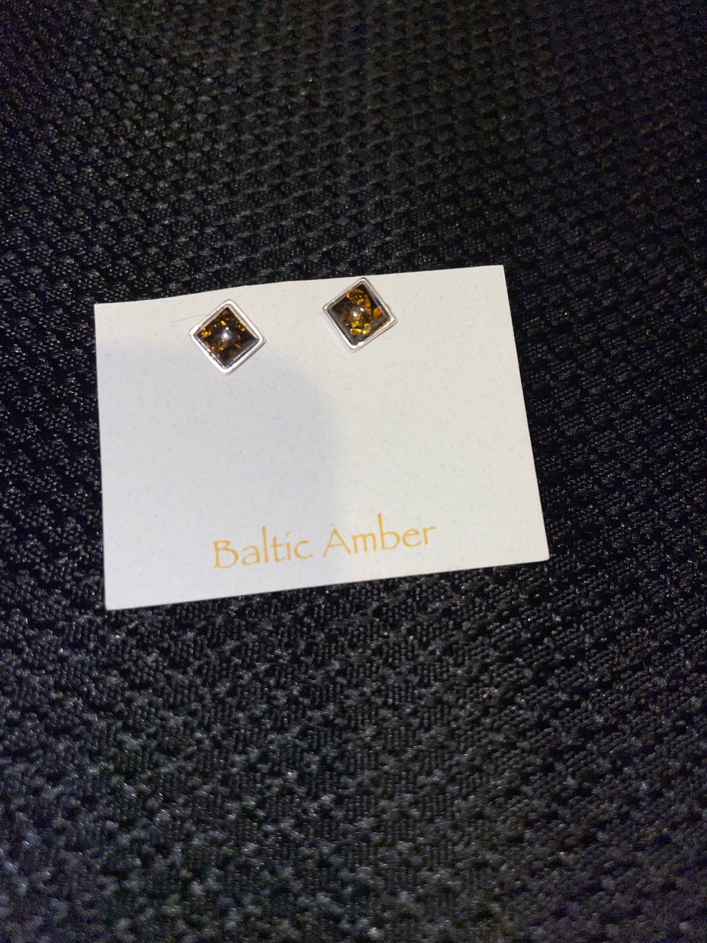 Baltic amber earrings (925)