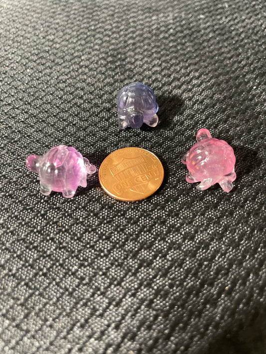 Mini fluorite Turtles