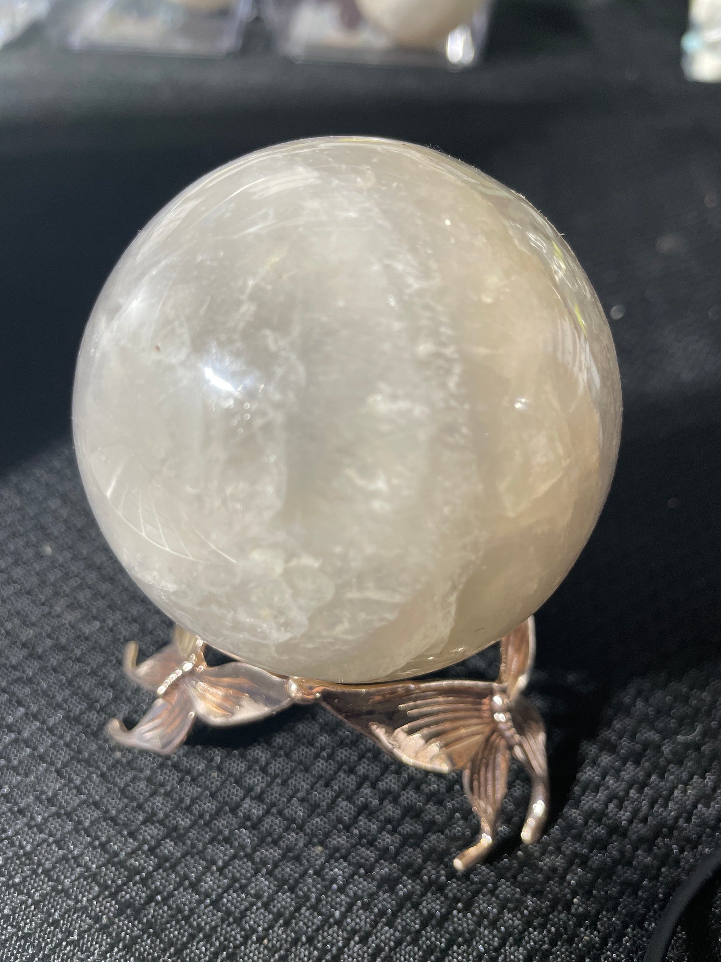 Blue Rose Quartz sphere