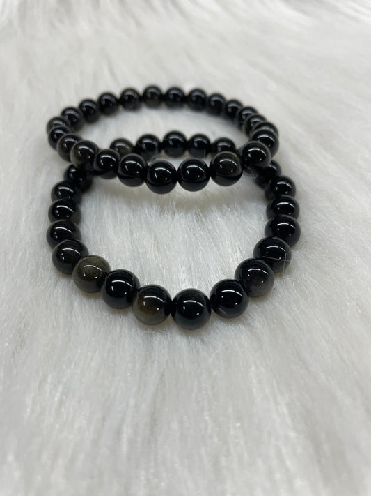 Gold Sheen Obsidian bracelet