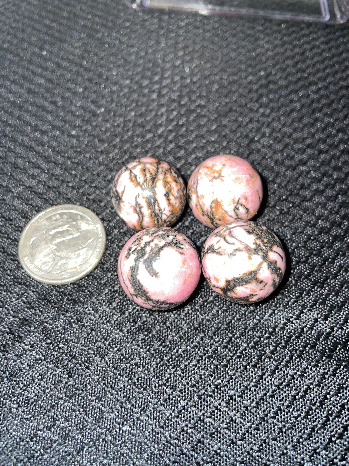 Rhodonite mini spheres