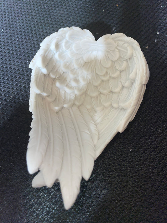 White angel wings sphere holder