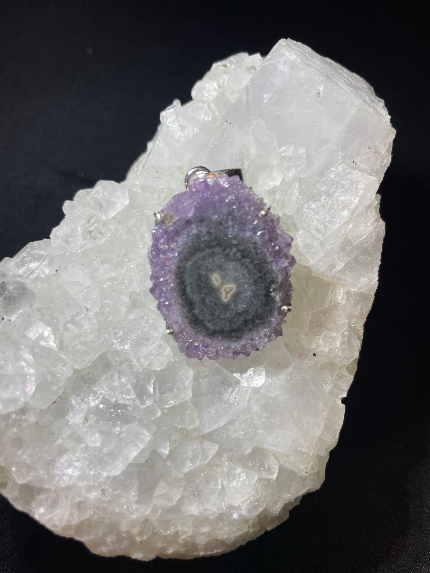 Sterling Silver Amethyst Stalactite pendent