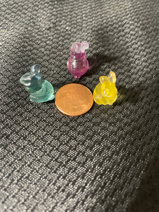 mini fluorite bunnies