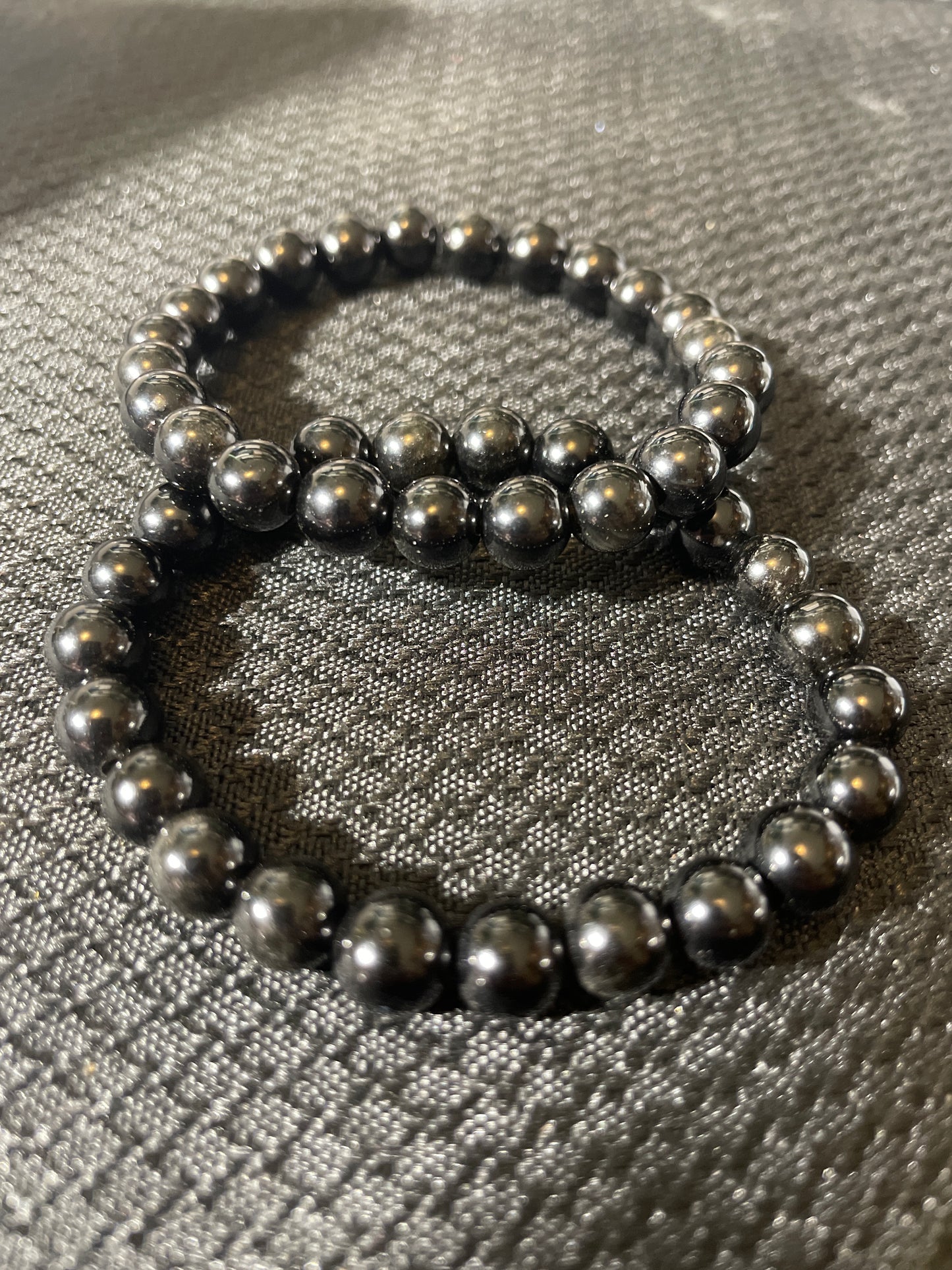 Black obsidian bracelet