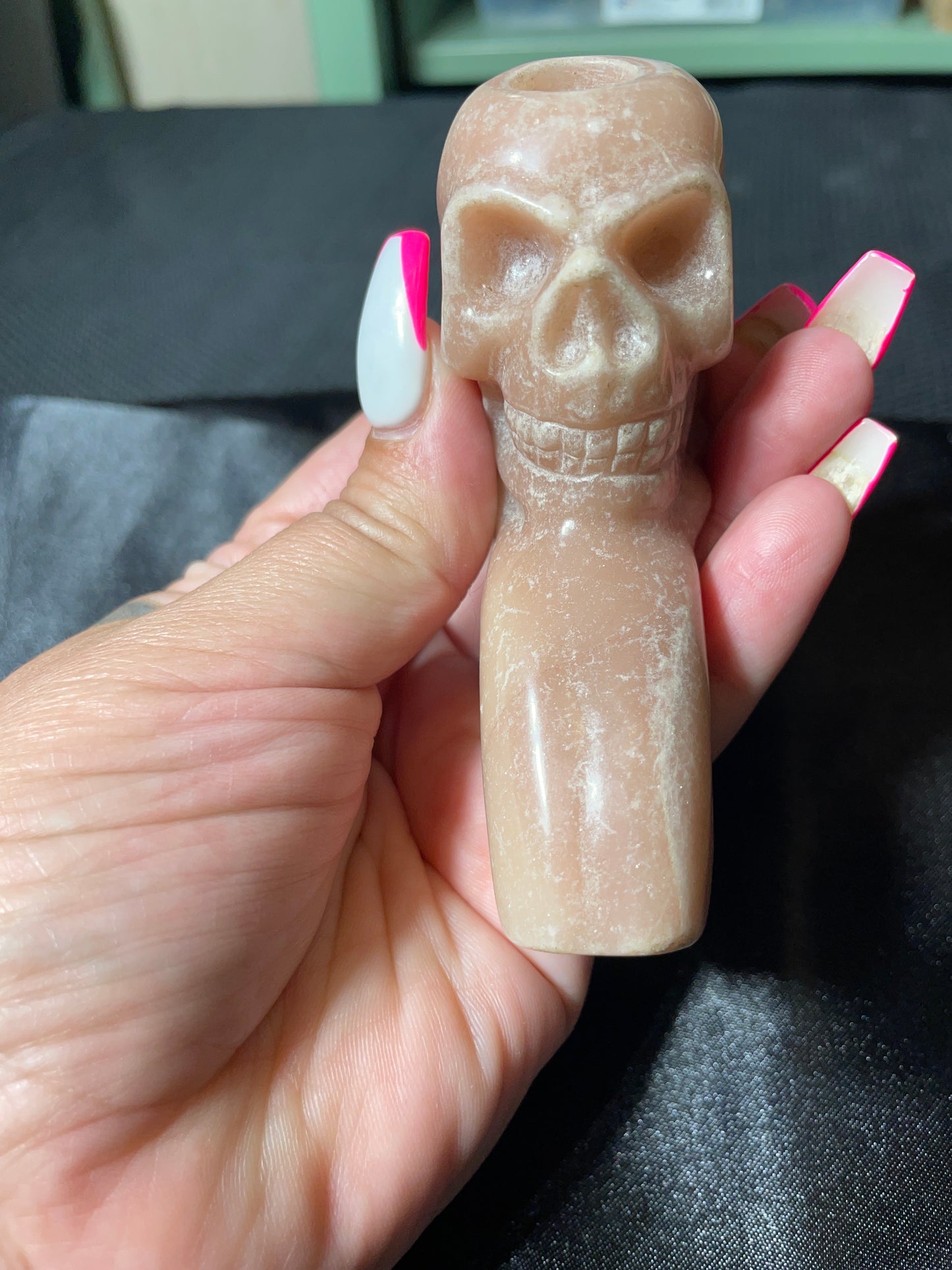 3.5" Jasper Skull Pipe