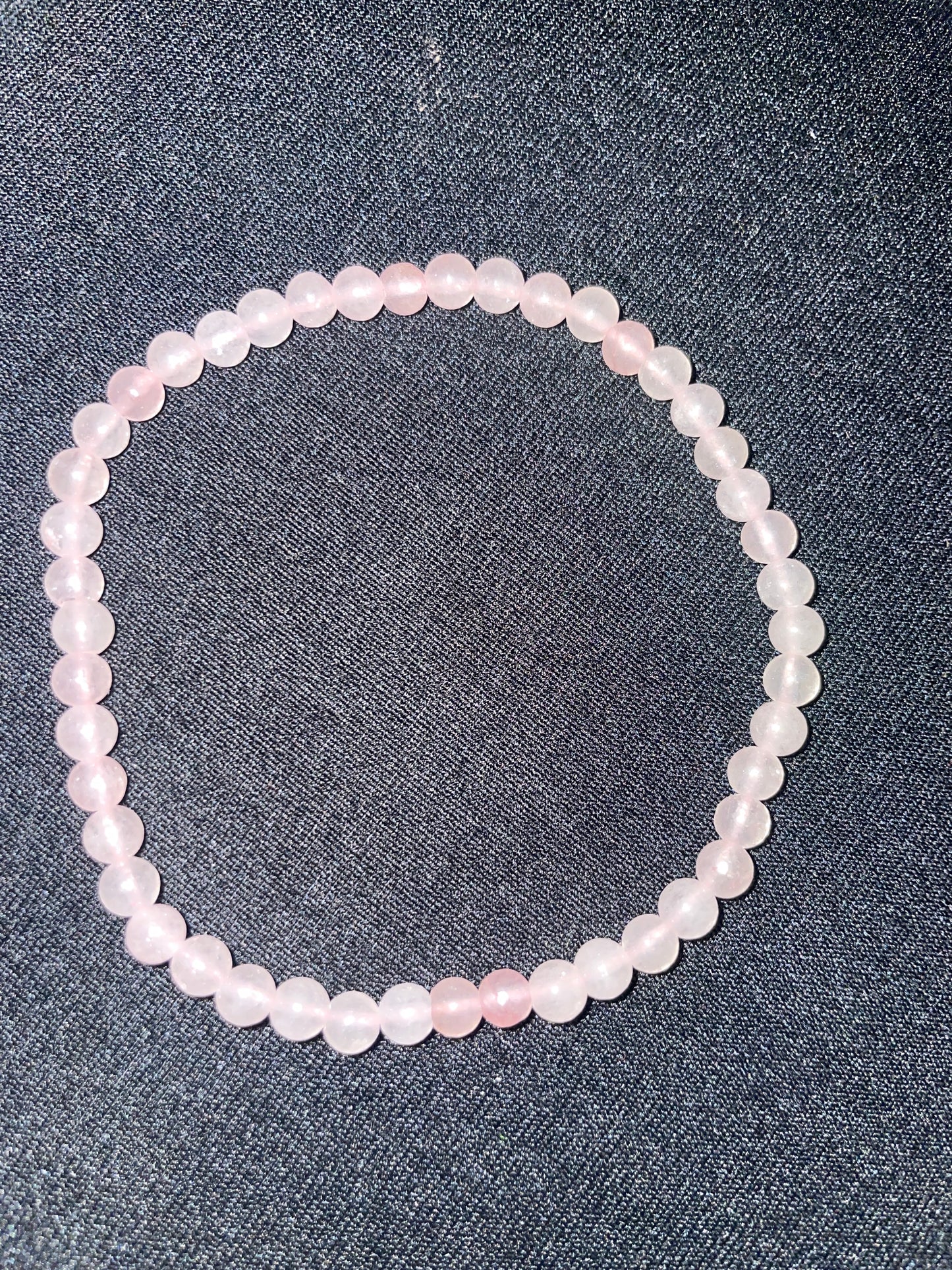 Rose quartz Facet 2MM bracelet