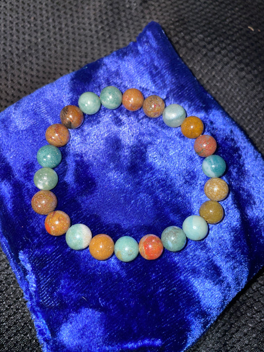 Ocean jasper bracelet 8mm